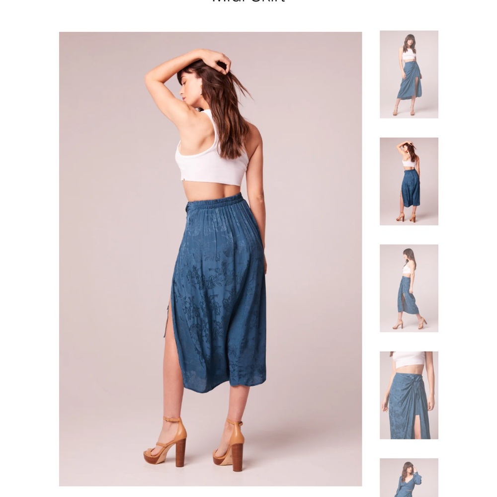 FINAL PRICE Band of Gypsies Teal Midi Skirt